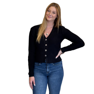 Fallon Cardigan- Black
