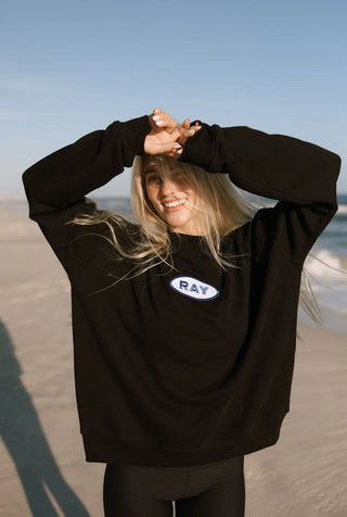 Mock Neck Sweatshirt- Orca