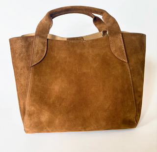 Lugano Tote - Brown Suede