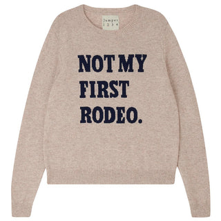Not My First Rodeo- Light Brown & Navy