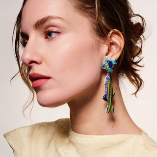 Pececito Earrings- Blues