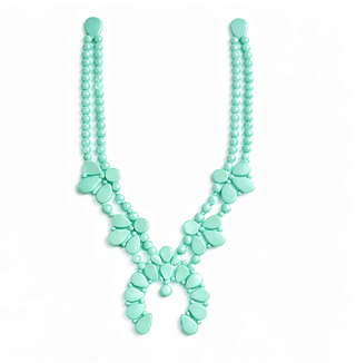 Night Bloom Necklace - Stardust Mint
