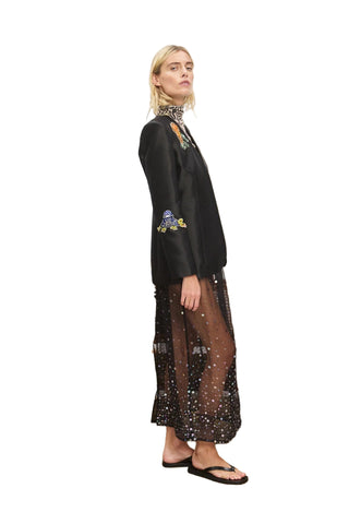 Ginger Embellished Blazer- Black