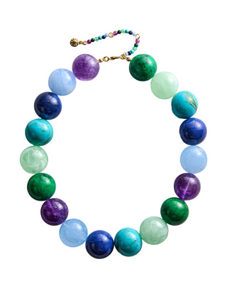 Jane Beaded Necklace - Blue/Green
