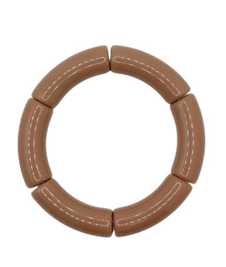 Camel Acrylic Bamboo Bracelet