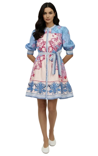 Calla Mini Dress - Powder Pink