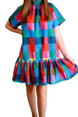 Willa Dress- Holiday Check