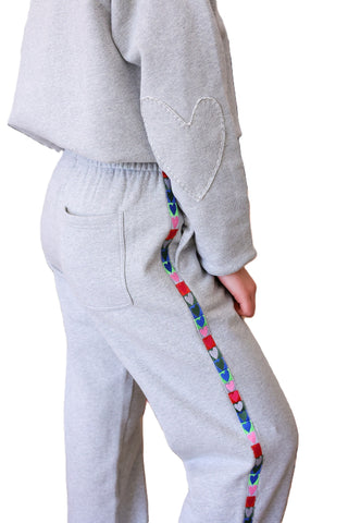 Weekend Love Brigade Sweatpant- Heather Gray