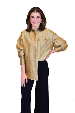 Lucilla Oversized Metallic Blouse
