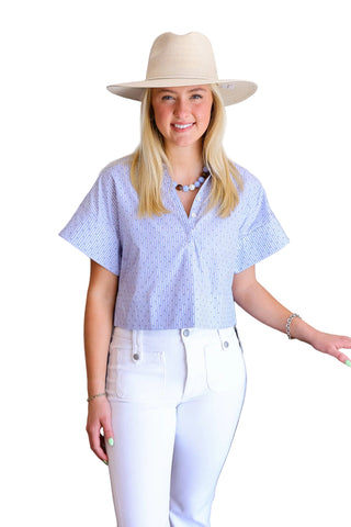 London Top - Diamond Stripe