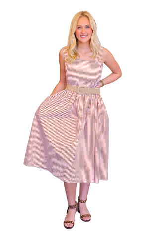 Sundress with Wicker Belt