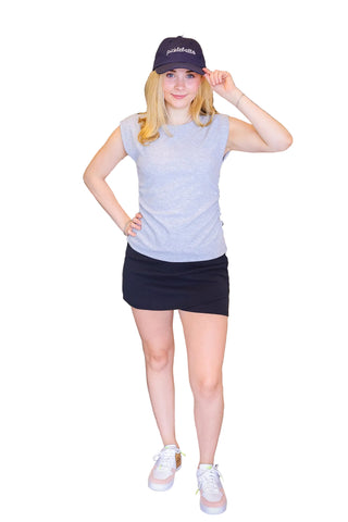 Ruched Top - Gray