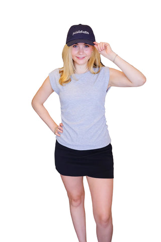 Ruched Top - Gray