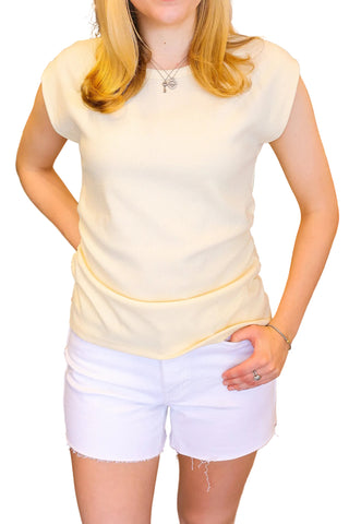 Ruched Top - Yellow