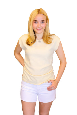 Ruched Top - Yellow