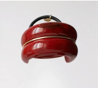 Double Hair Cuff- Garnet