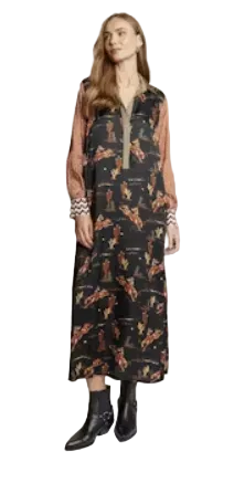 Kennedy Placket Maxi Dress