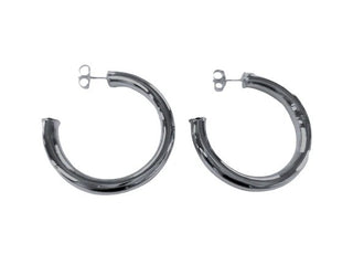 Chantal Hoops- Shiny Gun Metal