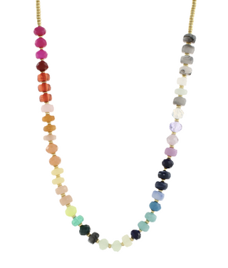 Multi Color Ball Beaded Necklace