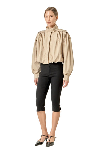 Short Trench Coat- Beige