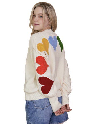 Rainbow Heart Sweater