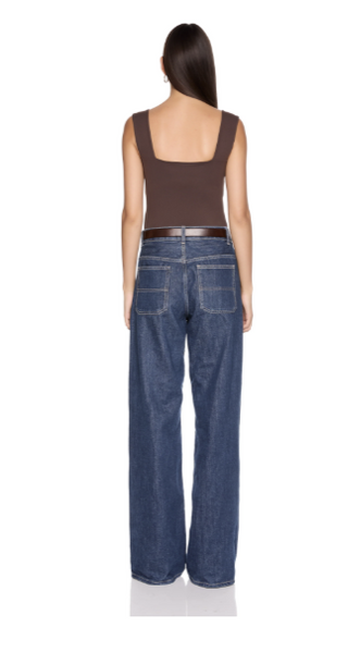 Essential Wide Strap Tank Top 8" - Java