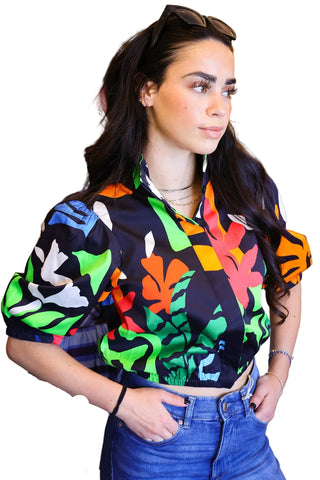 Amber Top- Black Majorelle