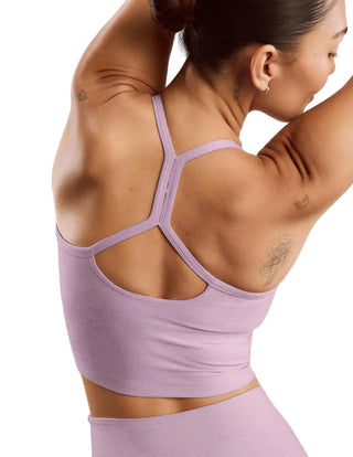 Spacedye Slim Racerback Cropped Tank Lav