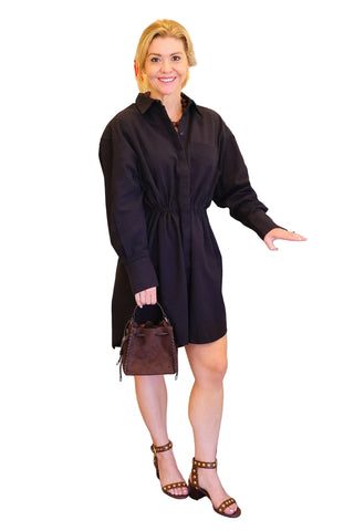 Houston Dress Tocuyo - Black