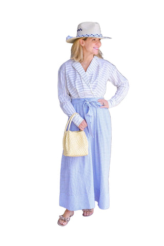Johanna Dress- Banana Stripe