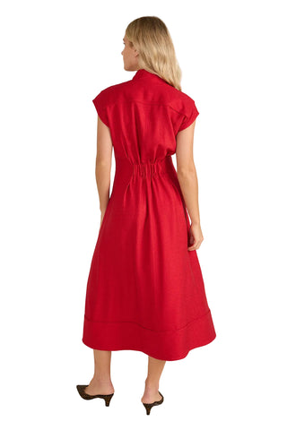 Rosalie Dress - Crimson