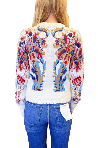 Arabesque Off-White Knit Sweater