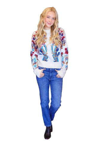 Arabesque Off-White Knit Sweater