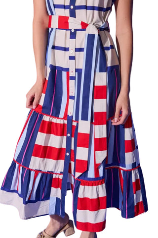 Luna Dress- Maritime Stripe