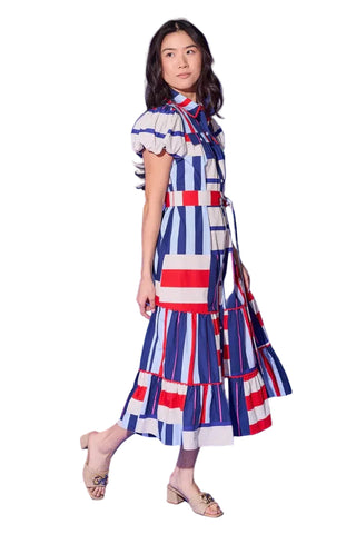 Luna Dress- Maritime Stripe