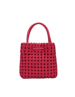 Hollace Mini Tote Woven - Magenta