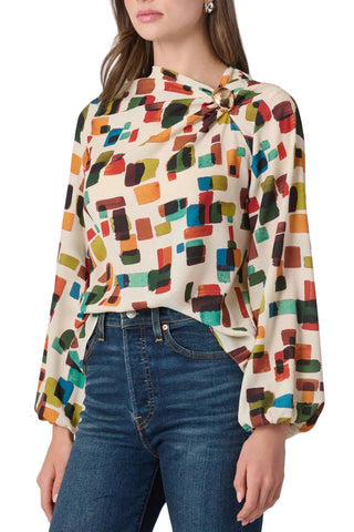 Paxton Top - Ivory Multi