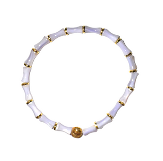 Dainty Lavender Bamboo Bracelet