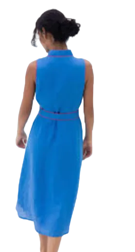 Celine Midi Dress -Blue