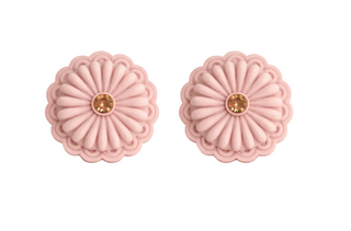 Concho Earrings - Blush Pink