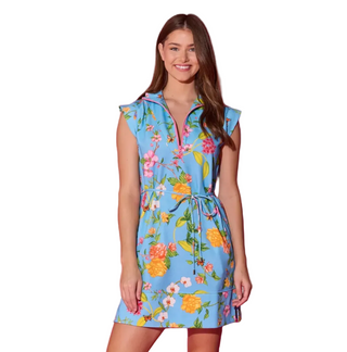 Leigh Dress- Aqua Hall of Mirrors