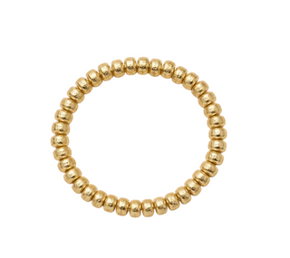 18k Brushed Gold Chip Bracelet - Gold
