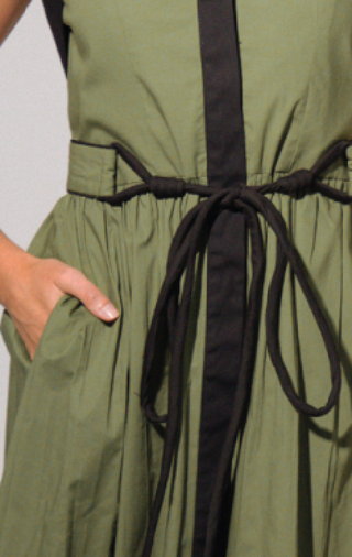 Celia Midi Dress- Olive Green