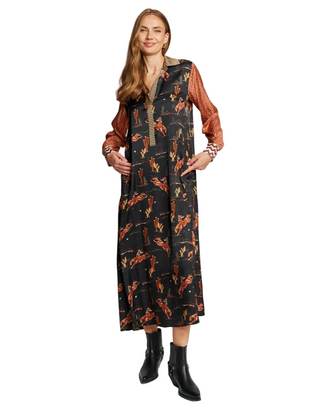 Kennedy Placket Maxi Dress