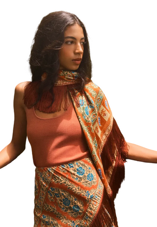 Hunter Bell - Oversized Scarf W/ Fringe