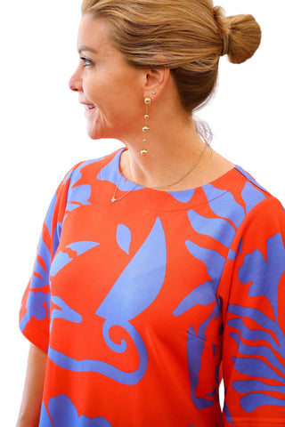Tilly Dress- Rouge Majorelle