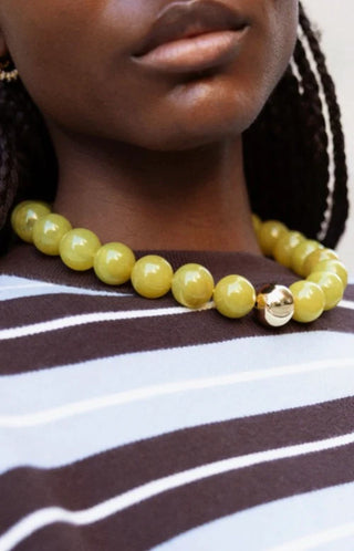 Jane Beaded Necklace -Green
