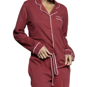 Pima Astaire Pajama Set - Bordeaux