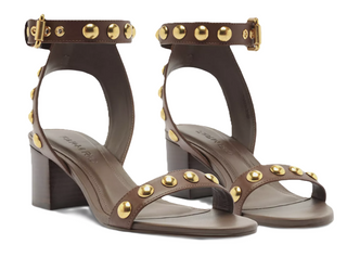 Leather Block Sandal