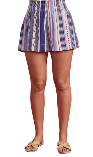 Sylvie Short- Liberty Stripe